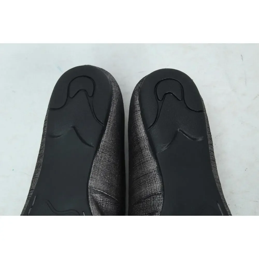NWOB born flats shoes slip on metallic women's bow sz 7 M